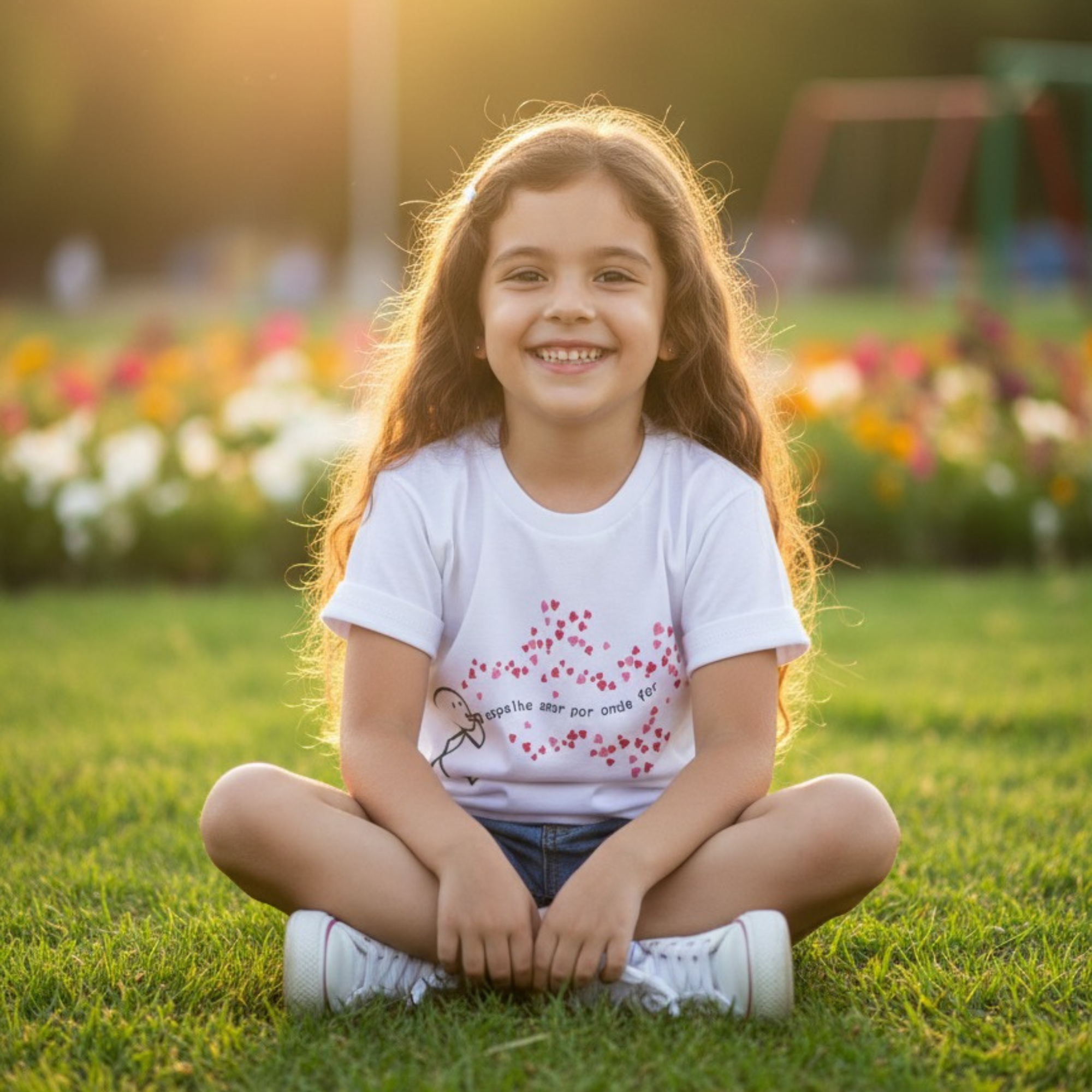 Camiseta "Espalhe amor por onde for"
