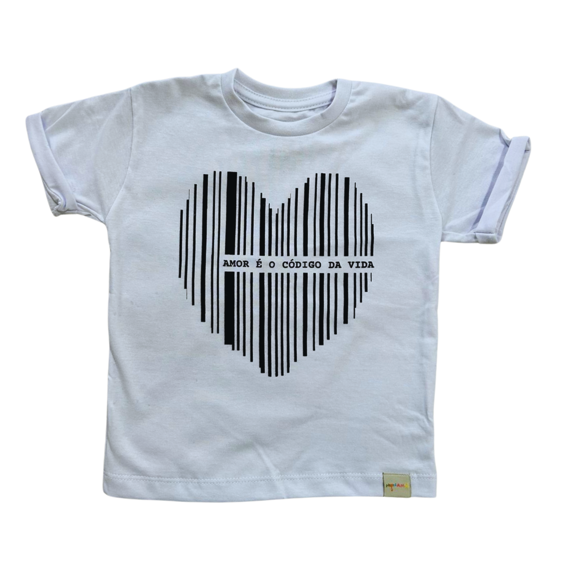 Camiseta "Amor é o código da vida" - pb