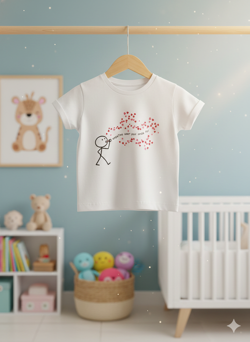 Camiseta "Espalhe amor por onde for"